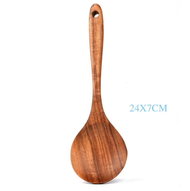 7-Piece Teak Wood Cooking Utensil Set – Handcrafted Kitchen Essentials