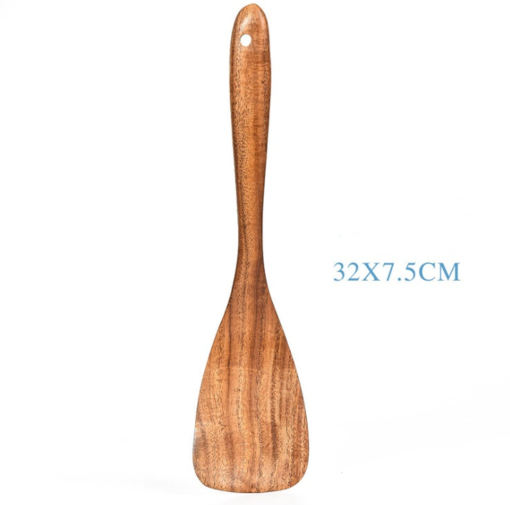 7-Piece Teak Wood Cooking Utensil Set – Handcrafted Kitchen Essentials