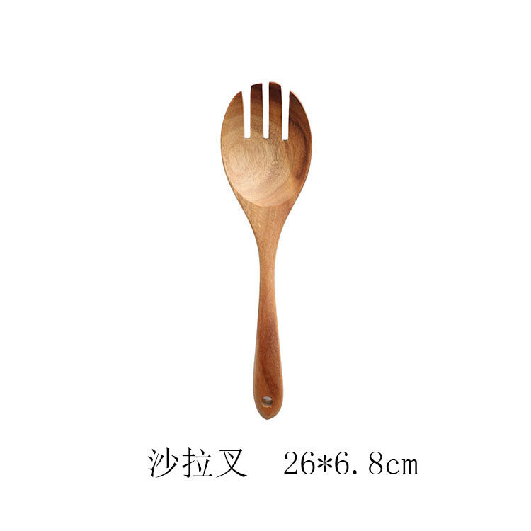 7-Piece Teak Wood Cooking Utensil Set – Handcrafted Kitchen Essentials