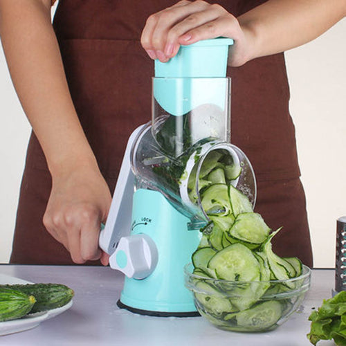 Round Mandoline Slicer – Multifunctional Vegetable, Potato & Cheese Cutter