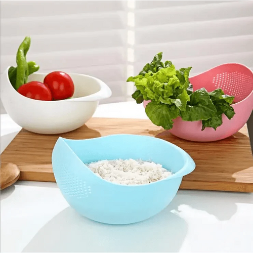 2-Pack Nordic Rice & Vegetable Washing Strainer – Food Grade Drain Basket