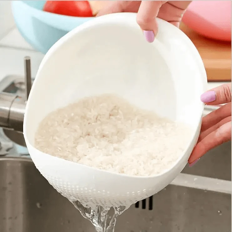 2-Pack Nordic Rice & Vegetable Washing Strainer – Food Grade Drain Basket
