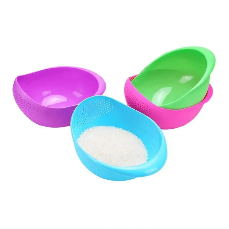2-Pack Nordic Rice & Vegetable Washing Strainer – Food Grade Drain Basket