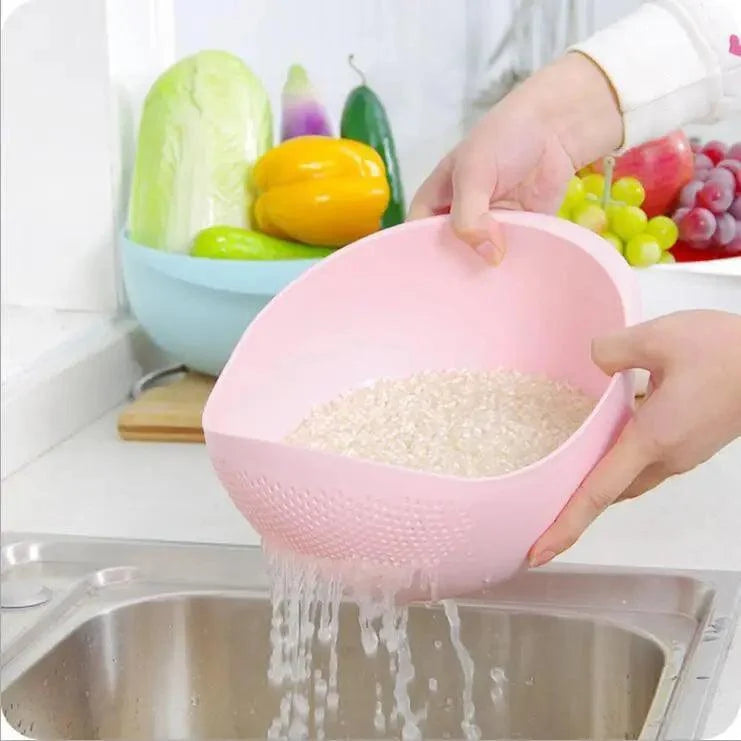 2-Pack Nordic Rice & Vegetable Washing Strainer – Food Grade Drain Basket