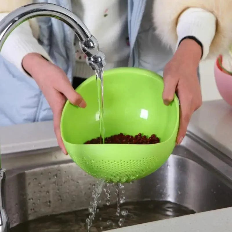 2-Pack Nordic Rice & Vegetable Washing Strainer – Food Grade Drain Basket