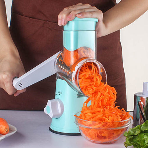 Round Mandoline Slicer – Multifunctional Vegetable, Potato & Cheese Cutter