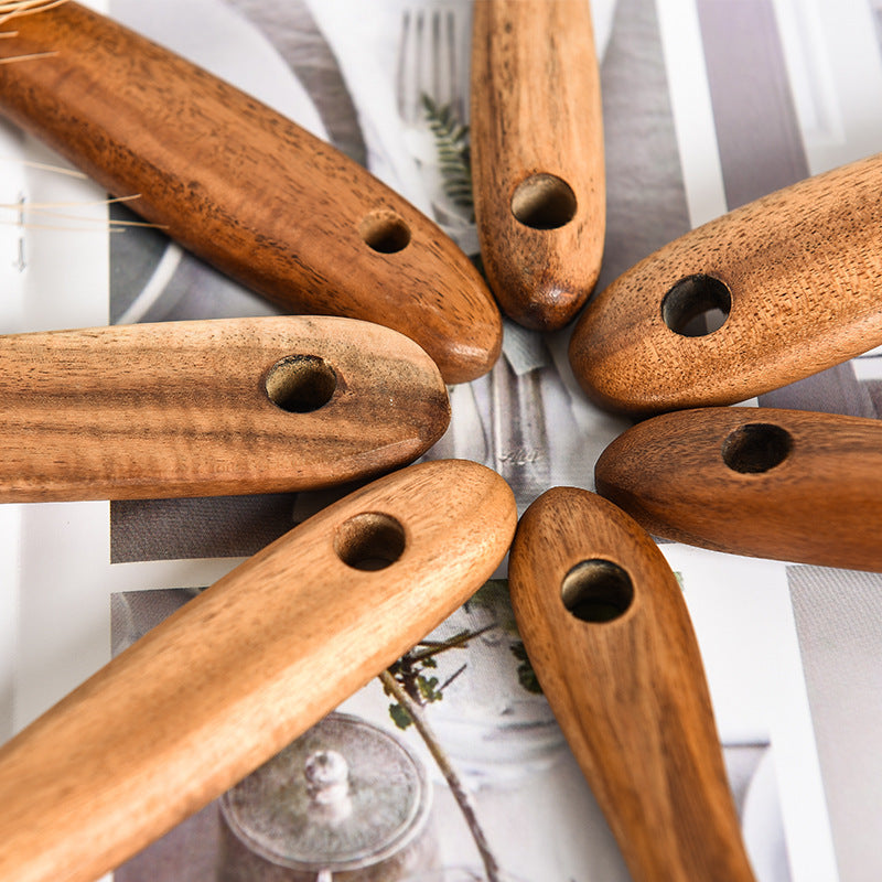 7-Piece Teak Wood Cooking Utensil Set – Handcrafted Kitchen Essentials