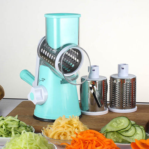 Round Mandoline Slicer – Multifunctional Vegetable, Potato & Cheese Cutter