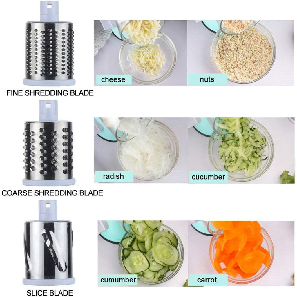 Round Mandoline Slicer – Multifunctional Vegetable, Potato & Cheese Cutter