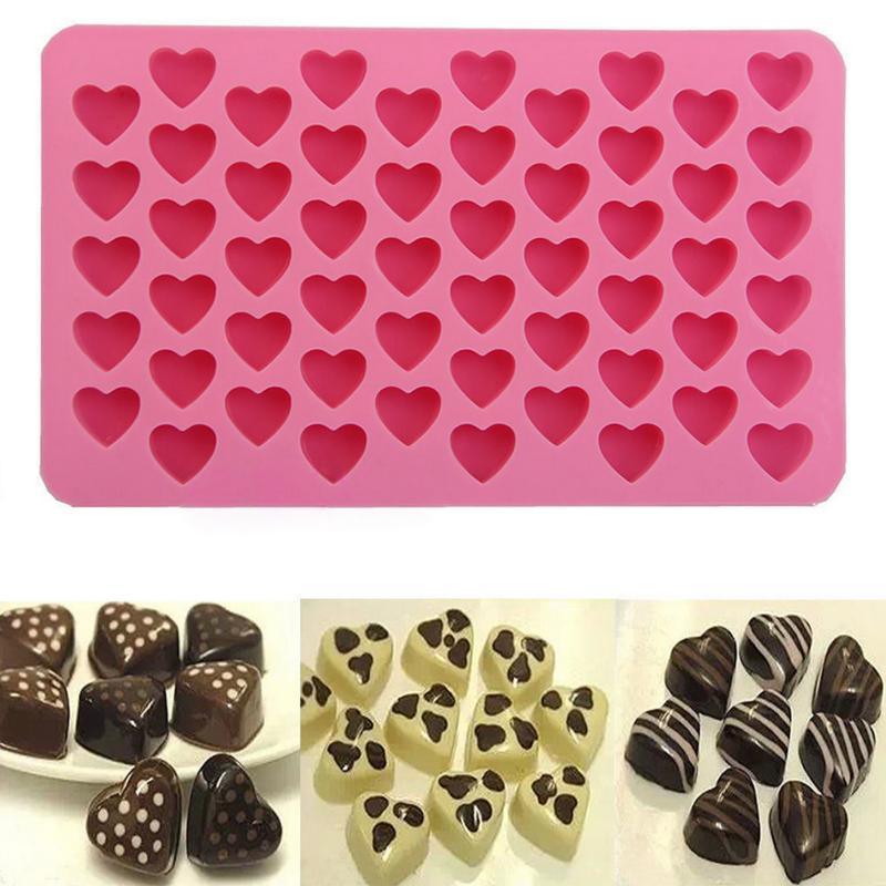 Heart-Shaped Silicone Baking Mold – Chocolate, Candy, Jelly & Cake Molds