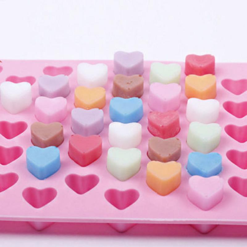 Heart-Shaped Silicone Baking Mold – Chocolate, Candy, Jelly & Cake Molds