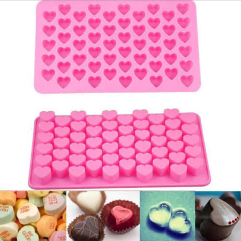 Heart-Shaped Silicone Baking Mold – Chocolate, Candy, Jelly & Cake Molds