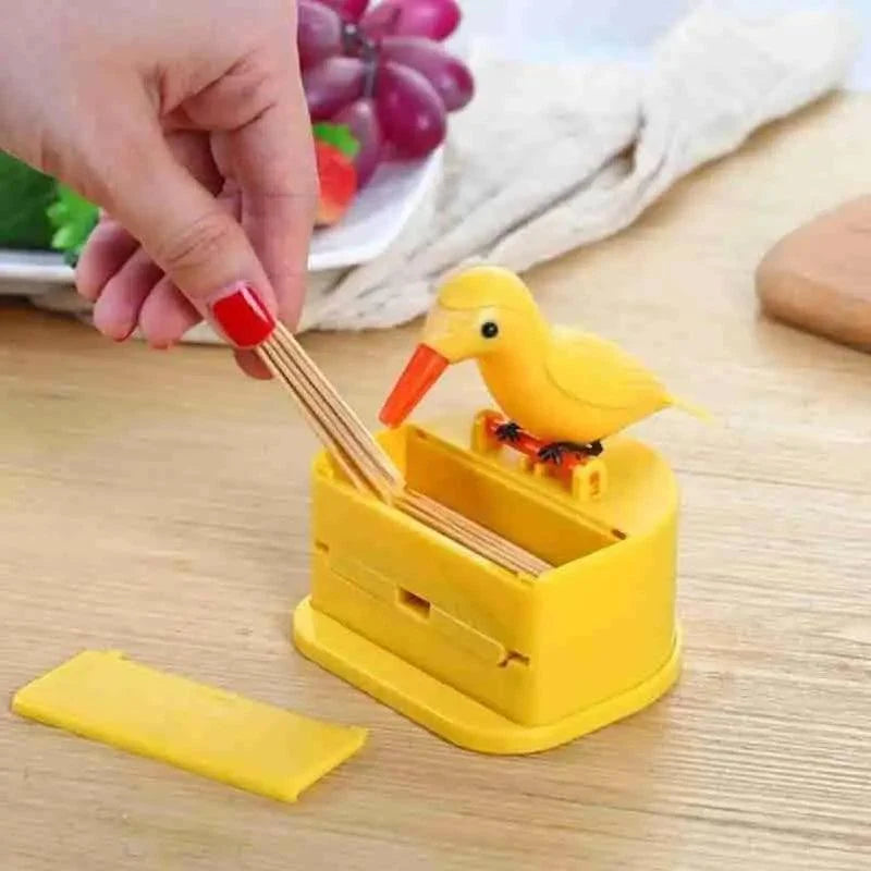 Automatic Bird Toothpick Dispenser – Cute Kitchen Table Accessory