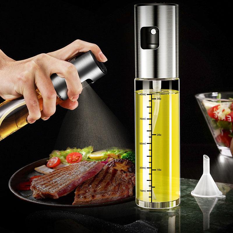 Olive Oil Spray Bottle Dispenser – Mister for Cooking, BBQ, Salad & Baking