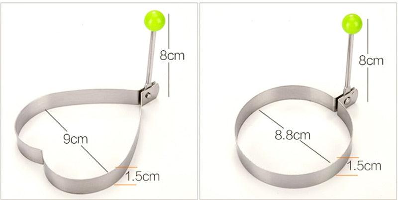 Stainless Steel Egg Ring Molds – Fun Shape Fried Eggs & Pancakes