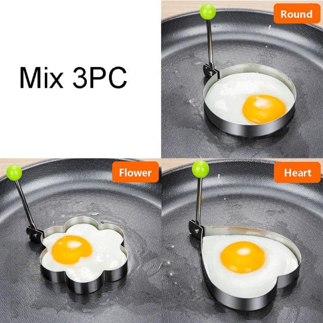 Stainless Steel Egg Ring Molds – Fun Shape Fried Eggs & Pancakes