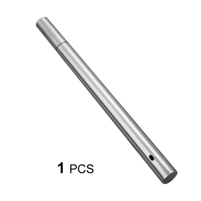 Stainless Steel BBQ Skewers with Storage Tube – Reusable Flat Kebab Forks